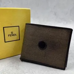 FENDI レザー ズッカ メンズ 折り財布 9071のサムネイル
