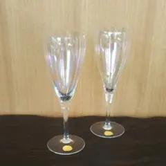 ワイングラス ボヘミアグラス チェコスロバキア時代物 ペア