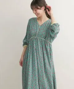 URBAN RESEARCH DOORS 花柄　春　ワンピース　レーヨン100%