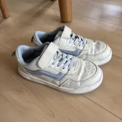 VANS キッズスニーカー ホワイト/ブルー