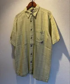 モロッコ製patagonia ACヤーンダイシャツ M グリーン系 パタゴニア