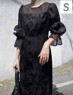 結婚式 披露宴 お呼ばれ オケージョンドレス フォーマル ドレス 黒 入学式