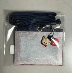 ♡新品未使用♡《ファミリア》ネームホルダー　赤系ファミリアチェック