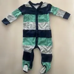 babyGap ストライプ　ロンパース 6-9m ボーダー　カバーオール