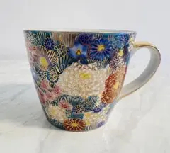 【九谷焼】花詰/石川県購入/ブルー×金