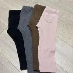 ユニクロ90 レギンス4点セット まとめ売り