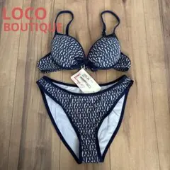 【新品】LOCO BOUTIQUEセパレート水着セット　総柄のサムネイル