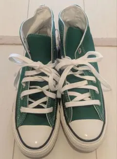 【新品】Converse グリーン ハイカットスニーカー　23.5cm