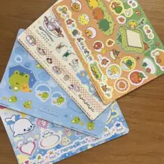 San-x オールスターズ2 ジャンボシールダス　4シートセット