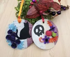 クイリングのコラージュハロウィンタグ