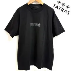 25SS TATRAS 別注 INDEZ ロゴ刺繍 Tシャツ ブラック 1のサムネイル