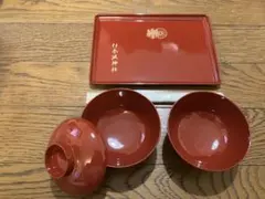 お食い初めセット お椀2個 、トレー、お箸付き