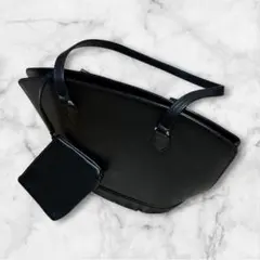 【4°C】トートバッグ ショルダーバッグ黒 ポーチ付き