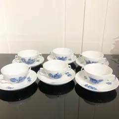 希少 新品ロイヤルコペンハーゲン ブルーフラワー蓋つきスープ