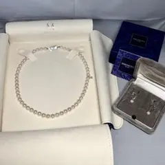 MIKIMOTO パールネックレス イヤリング　アコヤ真珠のサムネイル