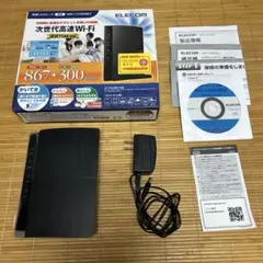 ELECOM 無線LANルーター WRC-1167GHBK2 箱付きは+500円