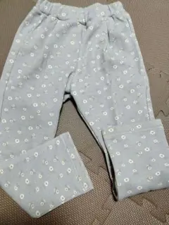 après les cours 花柄ボトムス グレー　裏シャギー　裏起毛　120