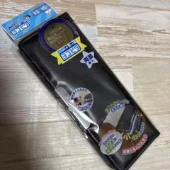 【新品未使用】サンスター文具 ヨコピタ 筆箱 両面　ブラック　黒　匿名発送　無地のサムネイル