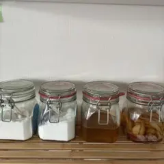 ガラス瓶 5個セット 中型 調味料保存