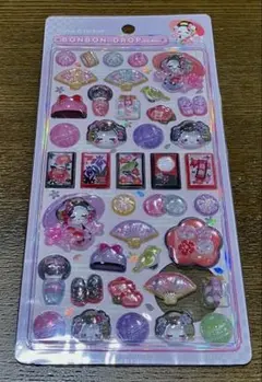 〈正規品〉和柄　ボンボンドロップシール 舞妓さん