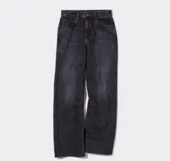 UNIQLO バギージーンズ ダークグレー 36