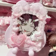 ホイップデコ トレカケース ピンク 量産型 リボン メイド b8