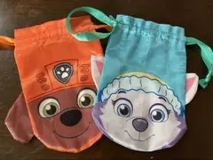 パウパトロール　エベレスト　ズーマ　巾着　ガチャガチャ　小物入れ