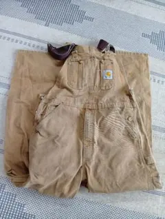 Carhartt オーバーオール ベージュ - メルカリ