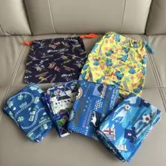 巾着＆ナフキンセット給食袋給食ナフキン　幼稚園　小学校　中学生