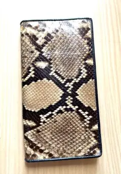 本物パイソンレザー 長財布 男女兼用 未使用 保管品