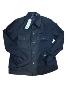 UNIQLO Uマットシャツジャケット ブラック Lサイズ　新品未使用