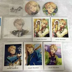 鳴上嵐 ぱしゃっつ 缶バッジ ぴくりあ サイン Knights あんスタ