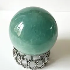 天然石 虹入り！ティファニーブルーフローライトスフィア 丸玉 蛍石