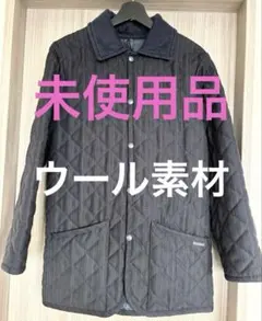 LAVENHAM ネイビー ウール素材 キルティングジャケット