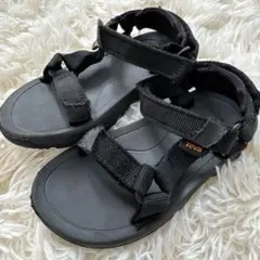 【美品60%OFF】Teva ブラック サンダル　15㎝