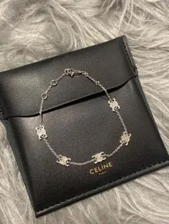 CELINE シルバーチェーンブレスレット