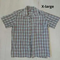 XLARGE チェック柄 半袖シャツ