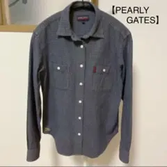 【PEARLY GATES】チェックシャツ　ネルシャツのサムネイル