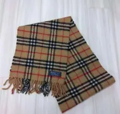 Burberry チェック柄 マフラー 100%ラムウール