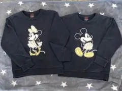 ミッキー ミニー プリント トレーナー 120、130cm セット