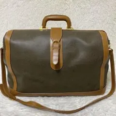 LAPOMA ラポマ　ボストンバッグ PVCレザー 2WAY ブラウン 大容量