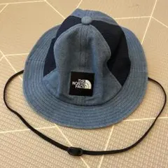 美品 ノースフェイス キッズ KS デニムメッシュハット（47-49cm）