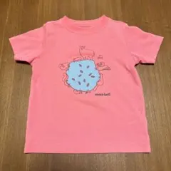 モンベル 森の水場 動物 Tシャツ ピンク 100cm