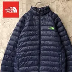 ザノースフェイス　ナイロンジャケット　中綿ジャケット　ネイビー　キッズ150