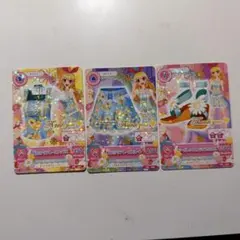 アイカツ！　星宮いちご　PR　花がらアクアレース コーデ　3枚セット