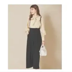 【新品　未使用】31 sons de mode リボンベルト　ワイドパンツ