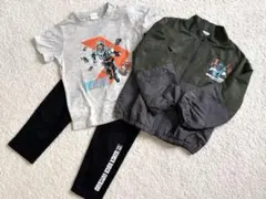 仮面ライダー　110サイズ 3点セット　Tシャツ　パンツ　アウター　まとめ売り
