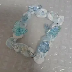 水色＆白色 ホイップデコ トレカケース B8