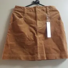 【新品】ブラウン コーデュロイ ミニスカート(81)