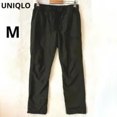 UNIQLO M カーキ ウォームイージーパンツ 裏起毛 裏フリース 暖パン
